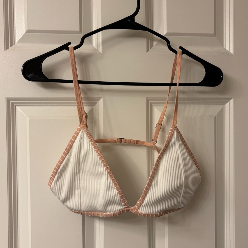 White and Peach Bikini - Size Large - Cupshe - NWT